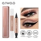 Waterproof Fast Dry Double-ended Liquid Black Eyeliner Pen