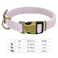 Reflective Nylon Personalized Engraved ID Tag & Collar