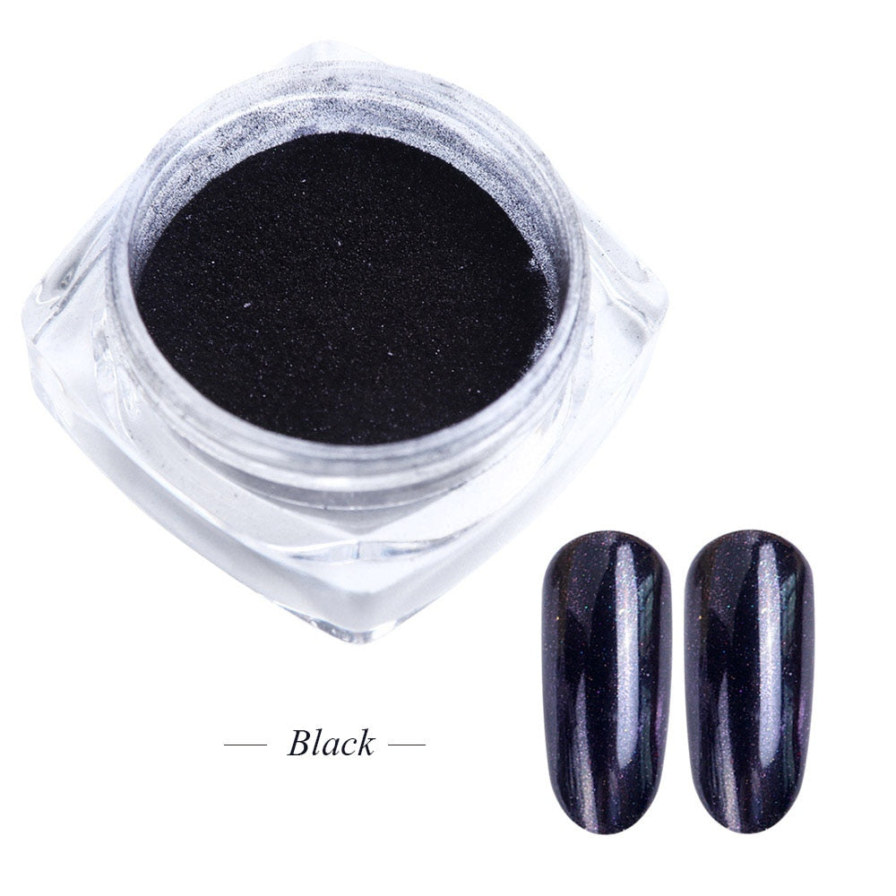 Metal Nail Glitter Powder Gel Polish Rub Dust