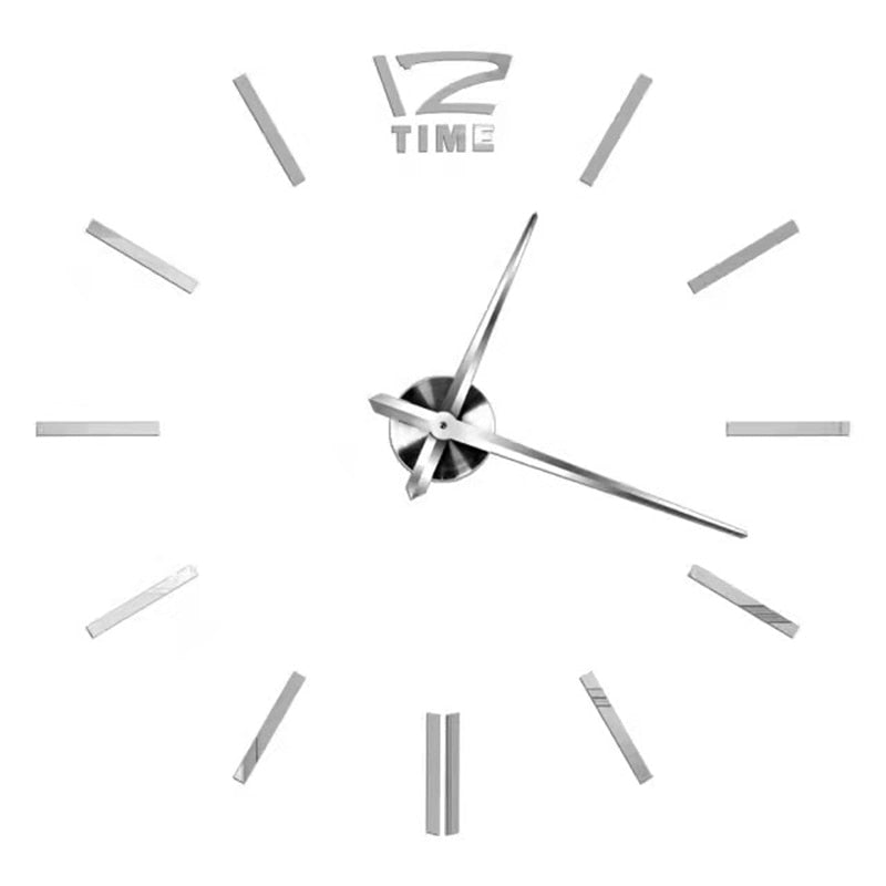 3D Numeral Acrylic Mirror Wall Clock