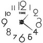3D Numeral Acrylic Mirror Wall Clock