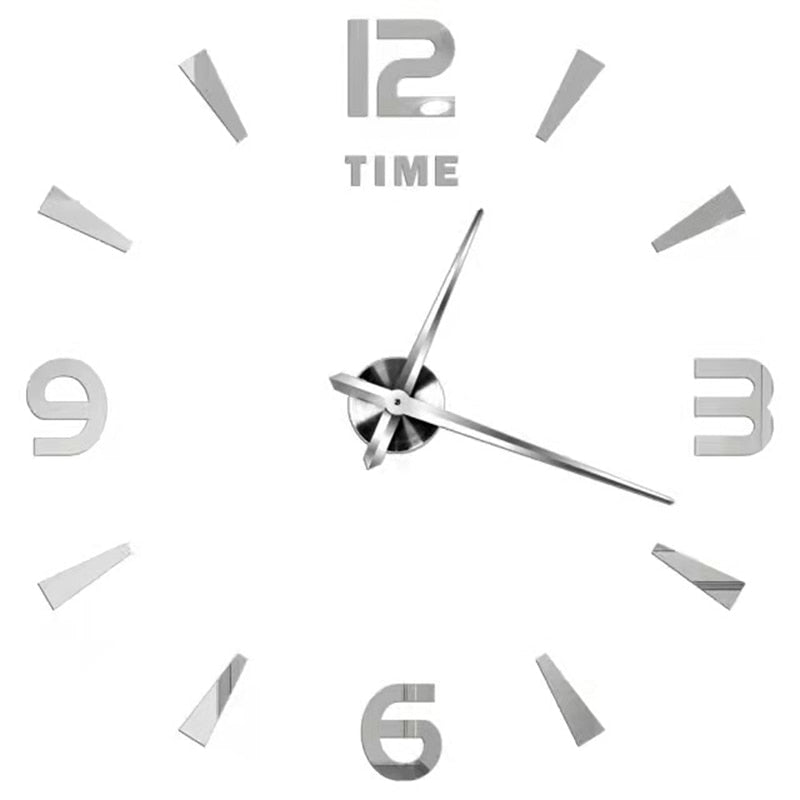 3D Numeral Acrylic Mirror Wall Clock